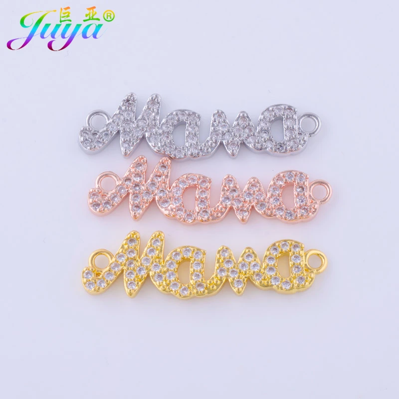 Newest Arrival 2017 Fashion Micro Pave Zircon MaMa Connector Charm Women Bracelets For Thanksgiving Day Christmas Gift | Украшения и