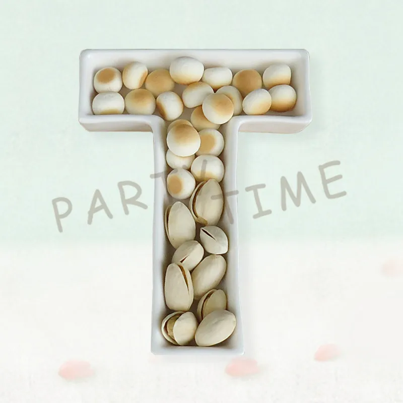 Керамическая тарелка для орехов Т образная орехов|nut dish|letter dishesceramic letter dishes |