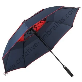 Зонт для гольфа диаметром 136 см, профессиональные зонтики для изготовления автомобилей, створки из стекловолокна 14 мм и 5,0 спиц из стекловолокна, двухслойные