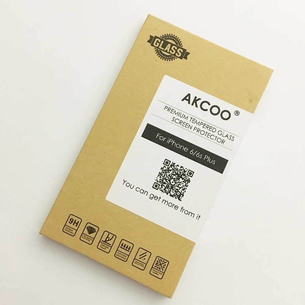 2 шт. в упаковке Akcoo Премиум Закаленное стекло экран протектор для Apple iPhone 6 6S