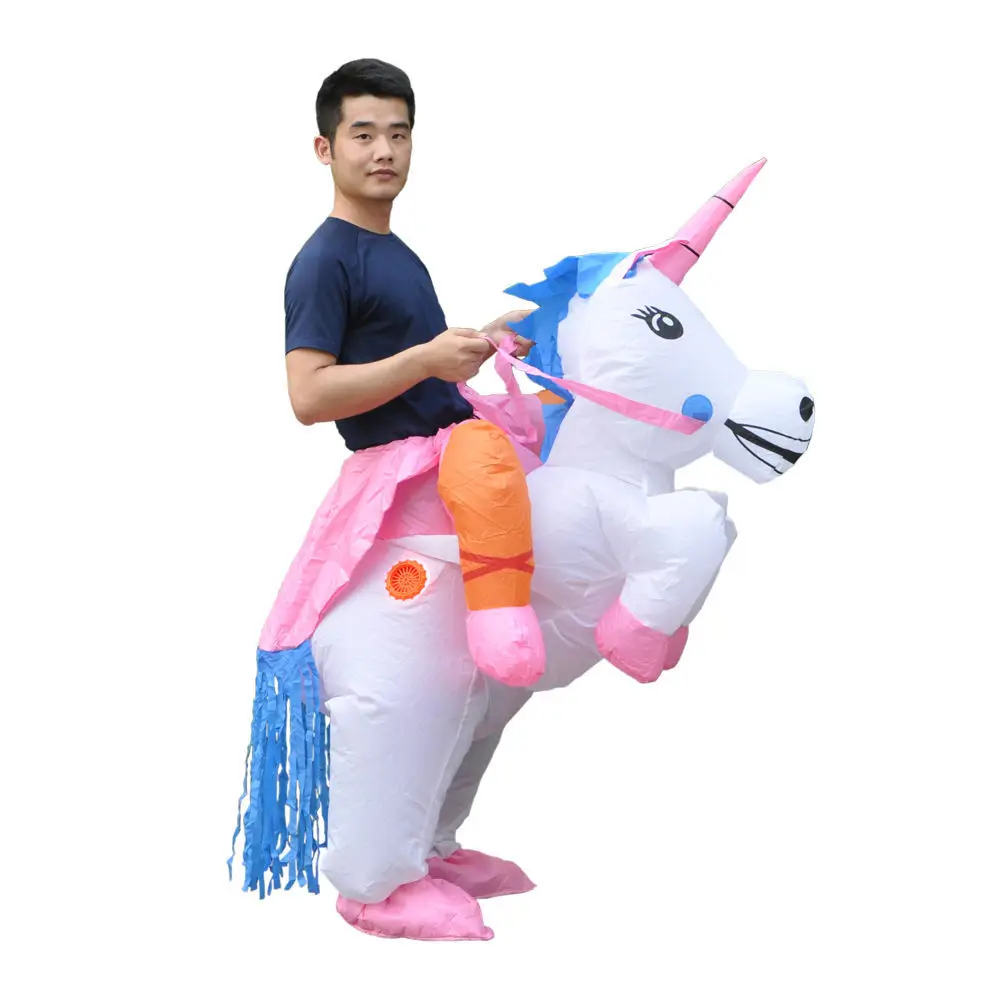 

Inflatable Unicorn Cosplay Costumes For Adult Anime Dress Up Halloween Christmas Dinosaur Party Toys Inflated Garment Clothes