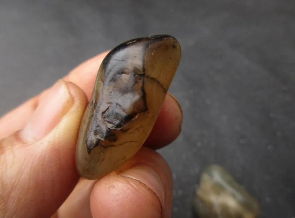 Верхний натуральный речной камень грубый красный огненный агат свободной формы