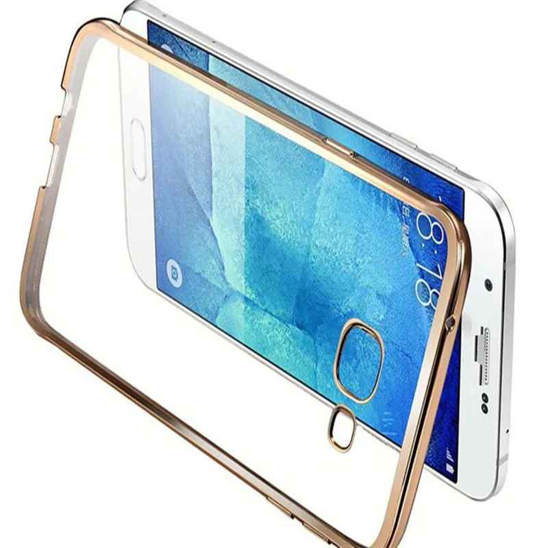Nephy Case For Samsung Galaxy A3 A5 A7 2015 2016 2017 A 3 5 7 Duos Cover Plating Edge Fundas Soft TPU Silicon Transparent Casing |