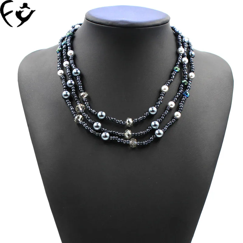 Синий двойной это красивое ожерелье|necklace a|beautiful necklacenecklace beautiful |
