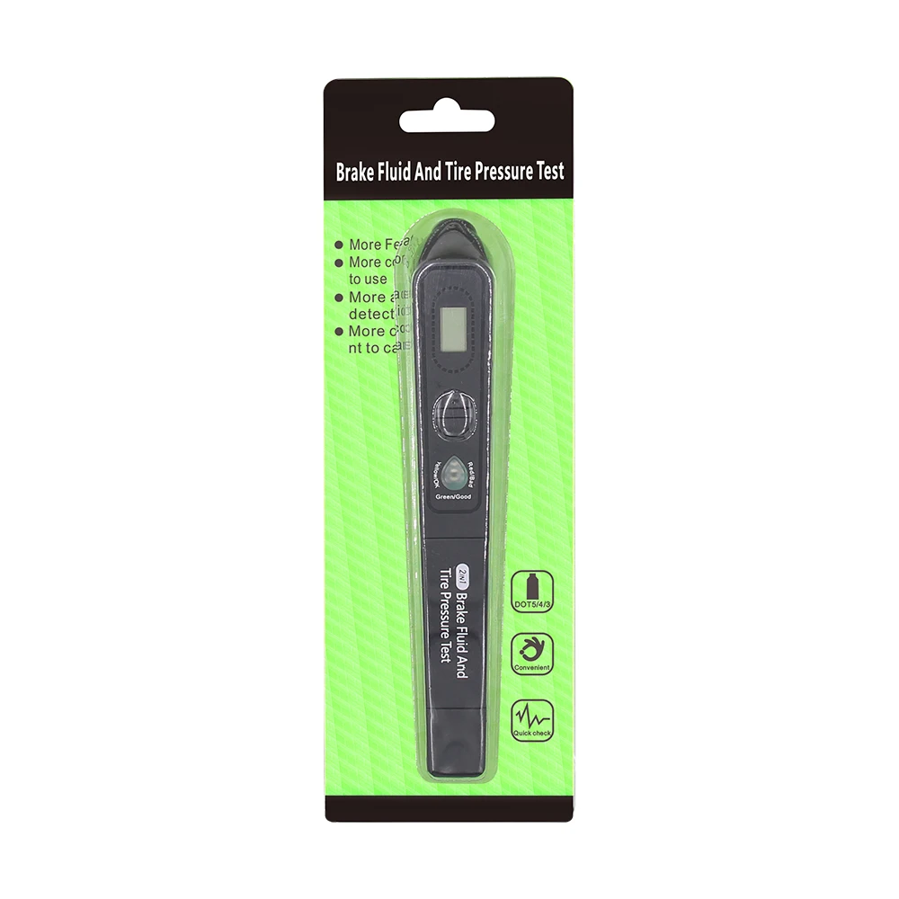 Ручка-тестер тормозной жидкости + давление в шинах TPMS 2 1 для DOT3/DOT4/DOT5 Kpa/Psi/Bar