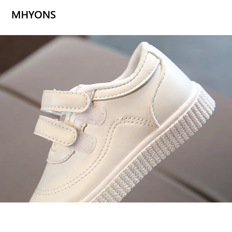 MHYONS/детская обувь для девочек и мальчиков, спортивная обувь, нескользящая Мягкая подошва, детские кроссовки, повседневные кроссовки на плоской подошве, Белая обувь, размер 21-30