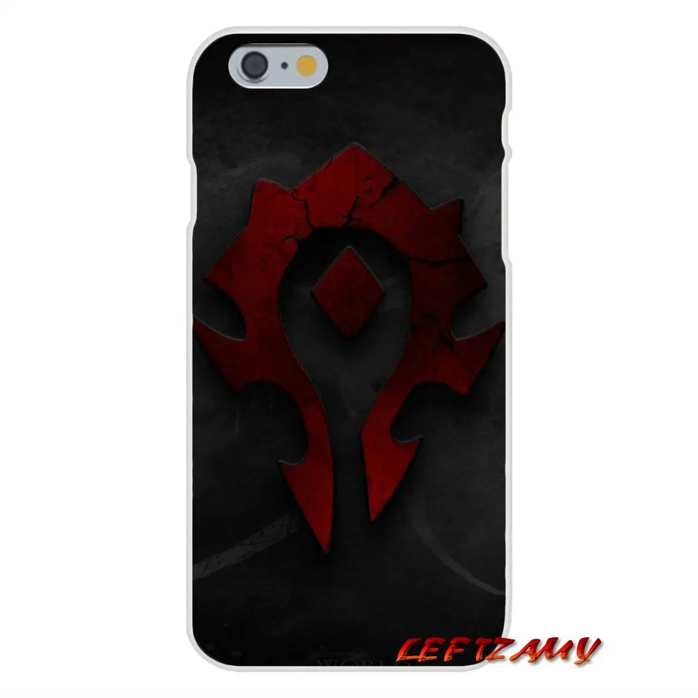 Для iPhone X 4 4s 5 5S 5C SE 6 S 7 8 Plus игра WOW World of Warcraft horde аксессуары чехлы для телефонов |