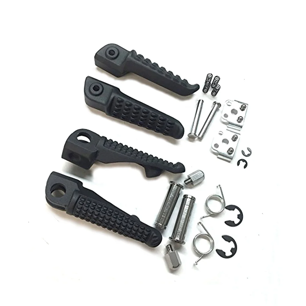 2 pair front and rea Мотоцикл спереди и сзади подножка подножки для Kawasaki Ninja ZX6R 9R 10R 12R ZX636 EX650 ER6F ER6N 650R Z750 1000 1000SX ZZR1200 - Цвет: 2 pair front and rea