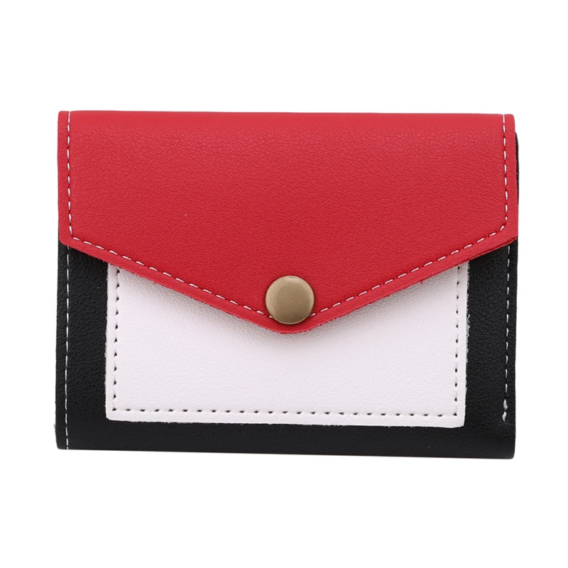 Новинка Женский кошелек женский короткий Япония Южная Корея контрастный цвет