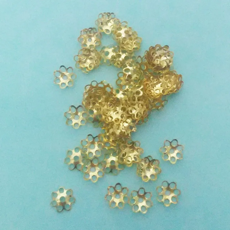 Бусины конец серьги колпачки фурнитура застежка кисточки Топ цветок полые