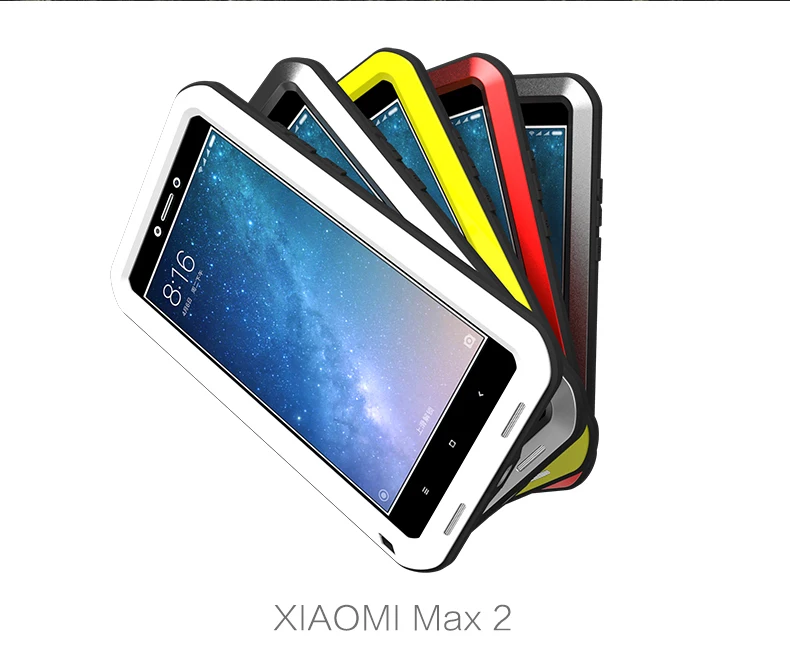 Бренд Love Mei чехол для Xiaomi Mi Max 2 металлический противоударный чехол для телефона для Xiaomi Mi Max 3 Max 2 защитный противоударный чехол прочный Чехол