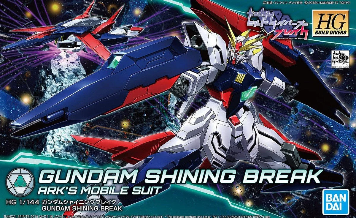 Bandai Gundam 1/144 HGBD блестящие BREAK мобильный костюм сборки модель Наборы фигурки Детские игрушки