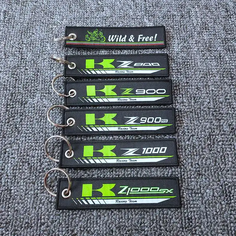 Цепочка для ключей мотоцикла плетеный брелок этикетка Kawasaki Z800 Z900 Z900RS Z1000