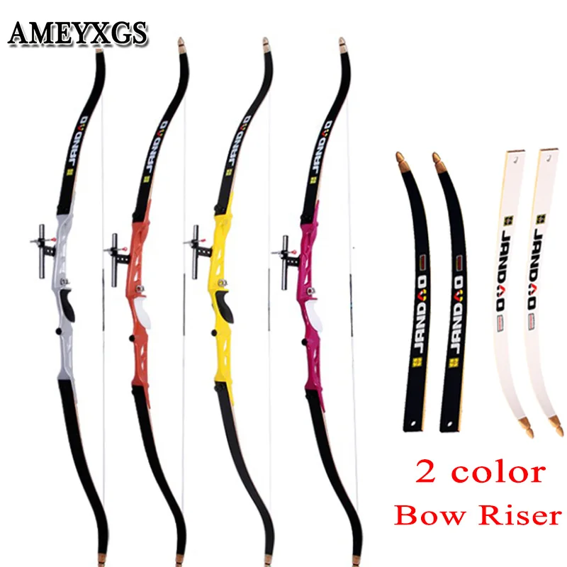 

1set 66 inch Archery Recurve Bow 16lbs-40lbs Aluminum Alloy Riser Hunter Outdoor Hunting Shooting Takedown Right Hand Bow
