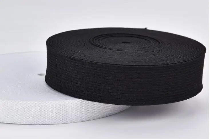 5Meters 1-6CM Black/White High Elastic Band Nylon Webbing Spandex Ribbon Garment Trousers Hair Tie Dress Lace Sewing Accessories