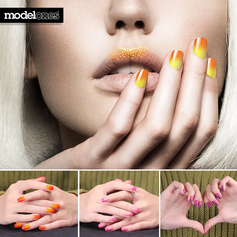 Modelones 10 мл термо УФ-гель для ногтей изменение температуры Цвет УФ-лак для ногтей длительный светодиодный лак для ногтей хамелеон лак