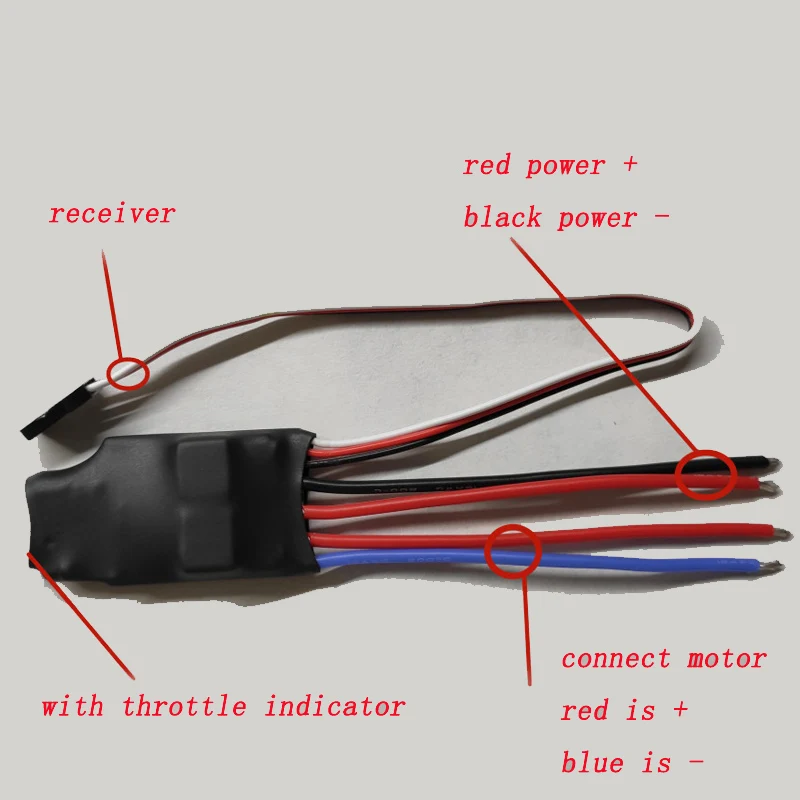 1 шт. 15a 30A односторонний матовый ESC Высокоскоростной контроллер 24 в 36 48 3 13S DIY