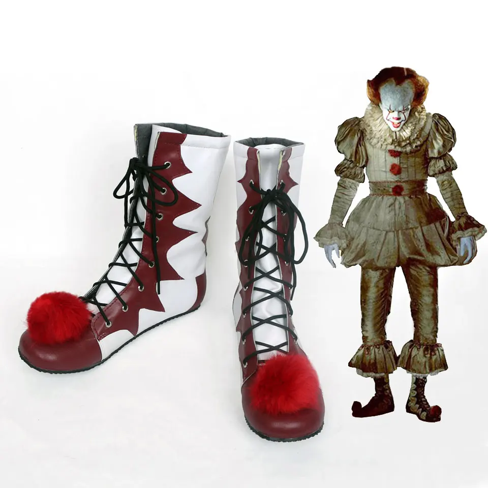 Обувь для костюмированной вечеринки Stephen King's It Pennywise; обувь для взрослых мужчин и женщин; обувь клоуна; вечерние костюмы на Хэллоуин