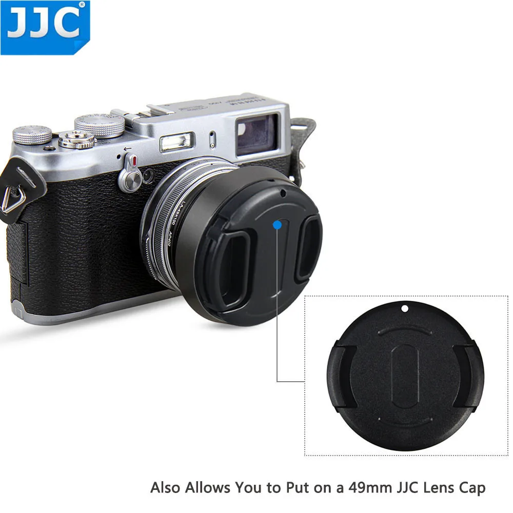Металлическая бленда JJC 49 мм для Fuji Fujifilm X100V X100F X100T X100S X100 X70 заменяет фотокамеру с
