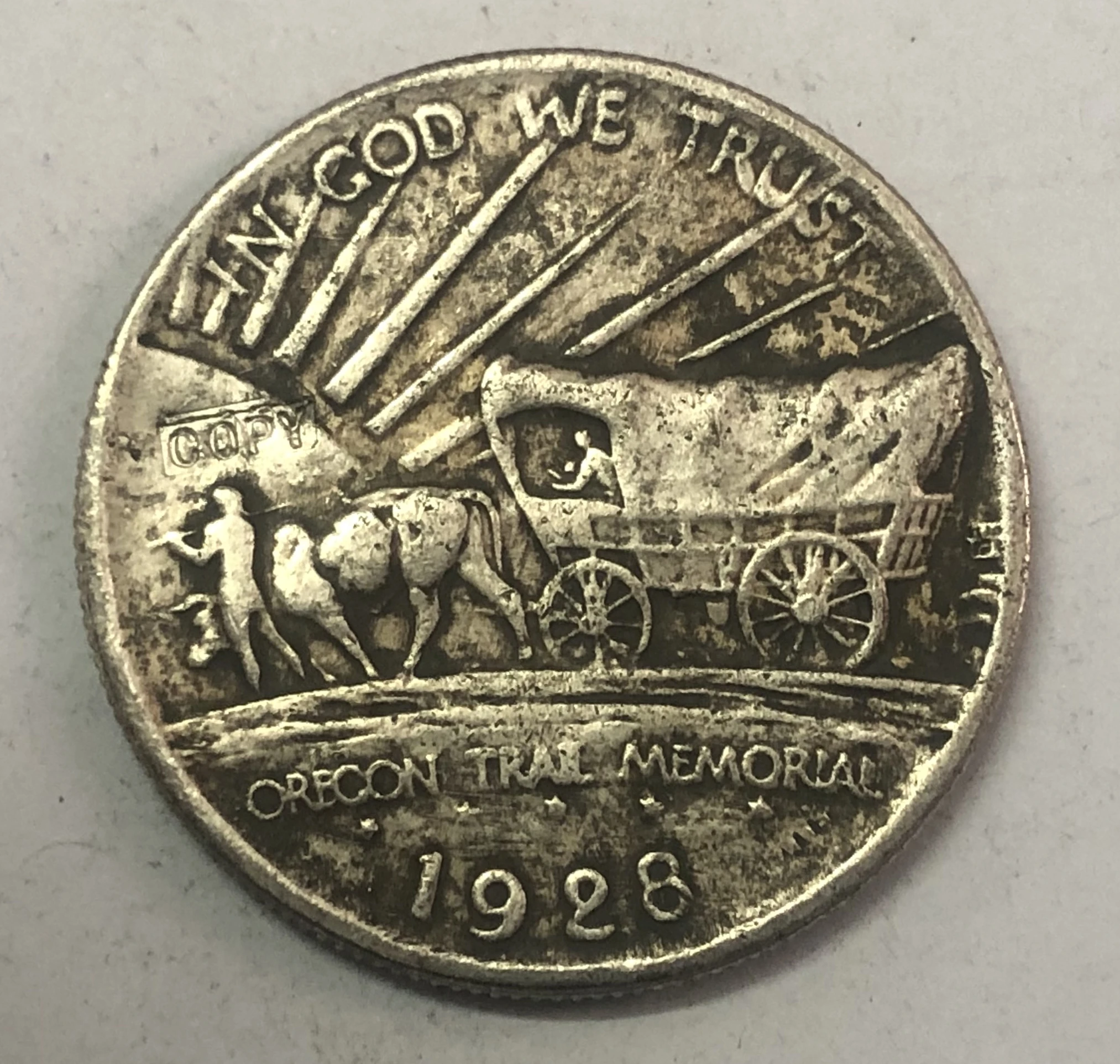 

1928 США ½ доллара Орегон Trail Memorial