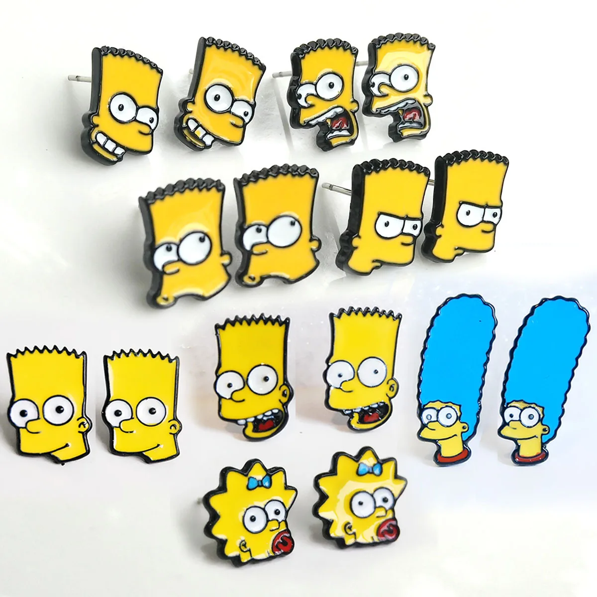 COSANER Simpsonssss модные серьги гвоздики с героями мультфильмов из аниме для женщин и