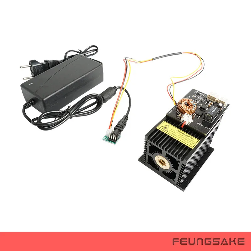 Лазерный модуль DIY 445nm 15 Вт 15000 МВт высокомощный гравировальный станок с ЧПУ для