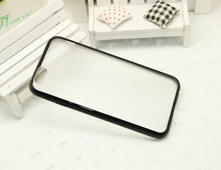 Fashion Slim Colorful TPU Frame Clear Case For iPhone 7 6S 8 X Transparent Matte Hard Phone Back Cover 6 Plus case |