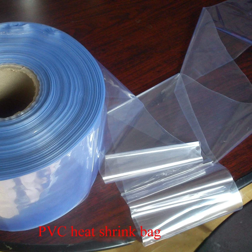 

1kg/lot 5/6/7/~32cm width PVC Heat Shrink Wrap tube wholesale in roll Clear Plastic Polybag Gift Cosmetics Packaging DIY cut