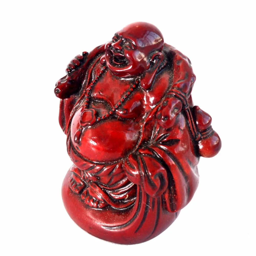 4 дюйма Fengshui Смеющийся отвод Будды Hoteil украшение дома с удачи D1038 | Дом и сад