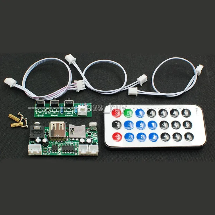 DC 5V 12V MP3 WAV декодер аудио модуль USB TF Радио пульт дистанционного управления|controller