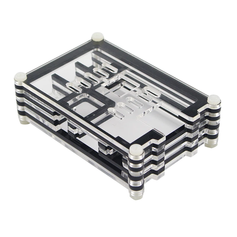 Raspberry Pi 3 модели в случае 9 слоев акрилового корпус коробки оболочки для 5 дюймов