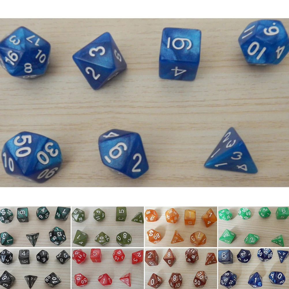 Лидер продаж 7 кубиков набор игр DND D & D10 многосторонние игральные кости с