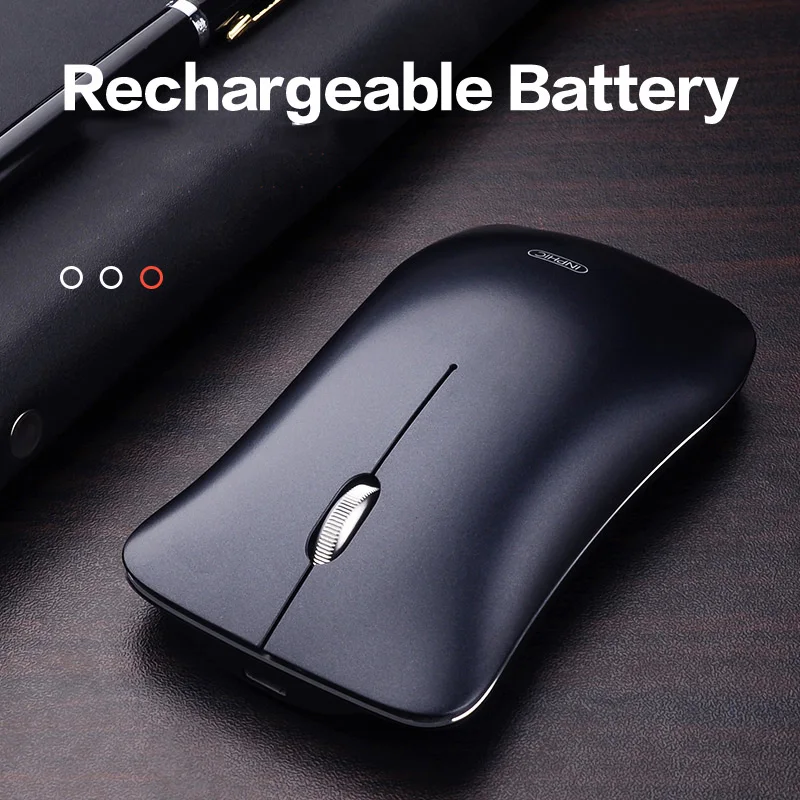 Беспроводная USB мышь 2 4G 1600 dpi перезаряжаемая мышка из алюминиевого сплава