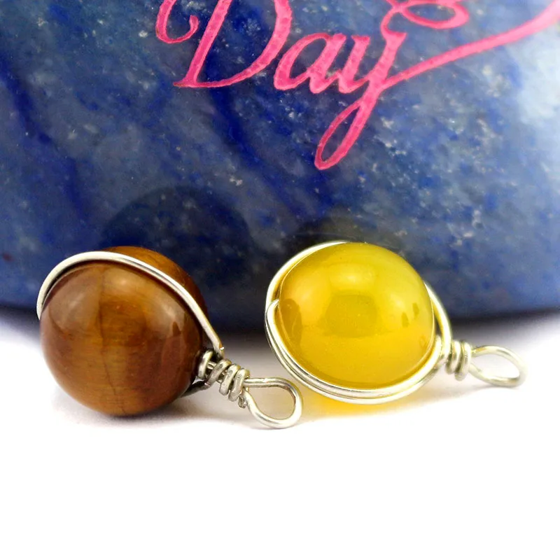 2018 модное ожерелье с подвеской из натуральных бусин женское камня