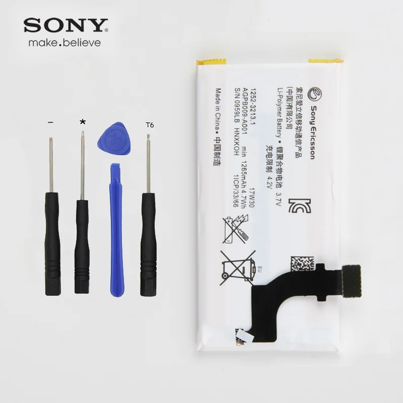 Аккумулятор sony LT22i для sony Xperia P LT22 LT22I Batterie Bateria AGPB009-A001 1260 мАч