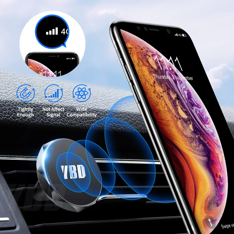YBD магнитный держатель для телефона в автомобиле GPS с креплением на