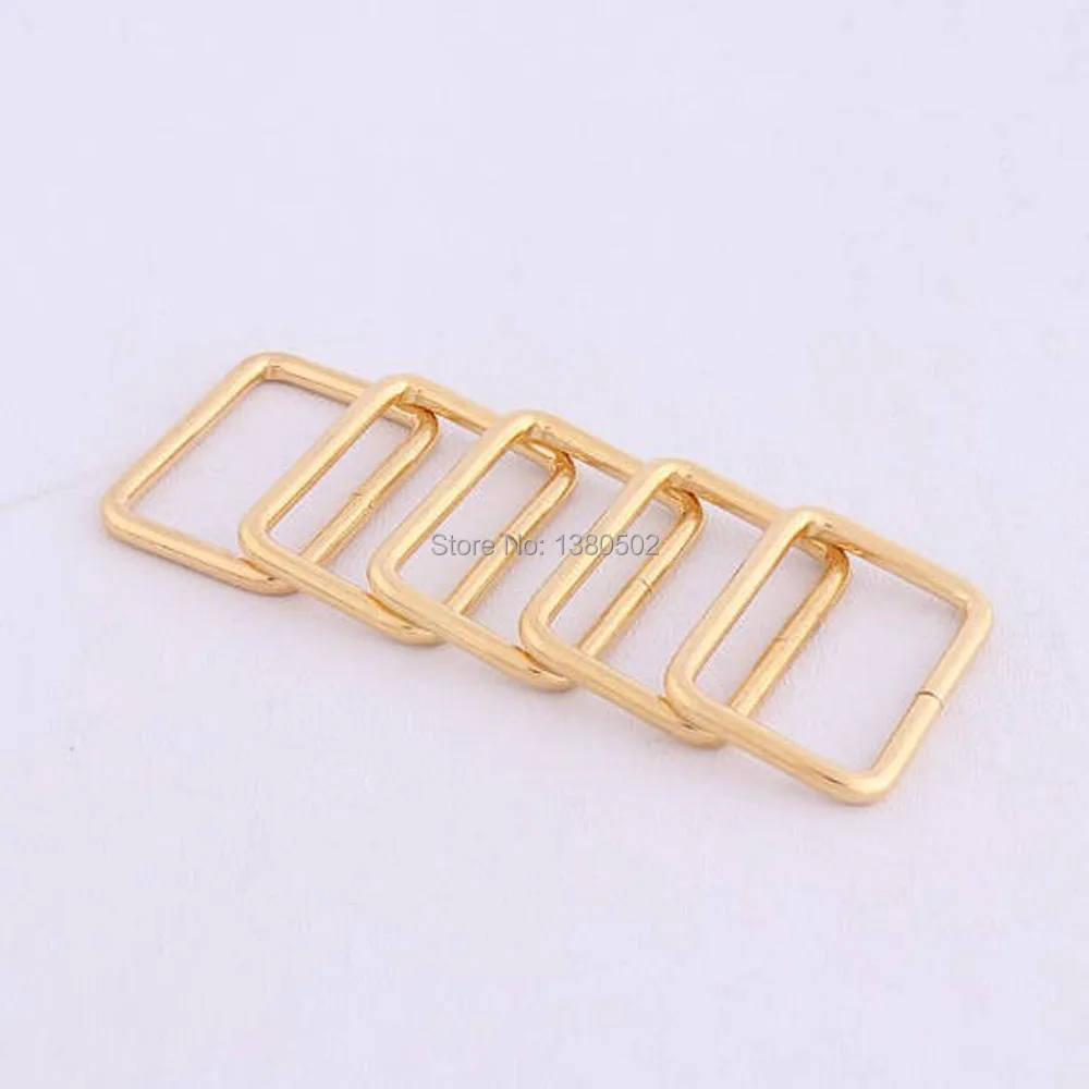 

20pcs/lot gold color metal square shape Buckles for handbag Garment accessories