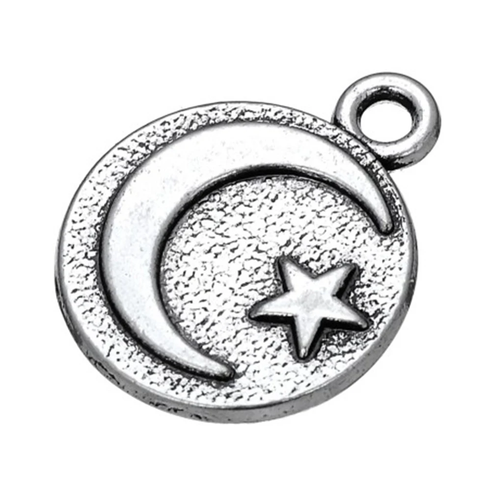 Винтажные Ювелирные изделия ручной работы с изображением Луны и звезды |