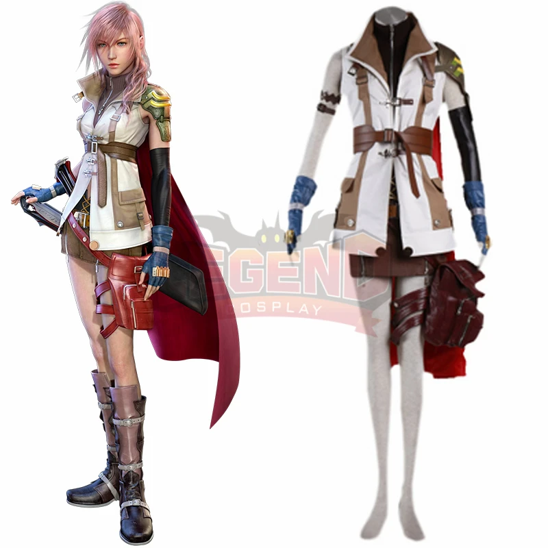 Косплэй Легенда игры Final Fantasy XIII и 13 Lightning Эклер на рабочий стол костюм