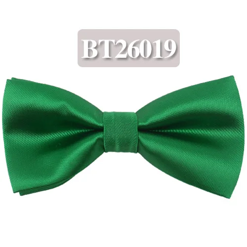 BT26019 Рубашки ярких цветов с галстуком-бабочкой для мужчин, деловые свадебные галстуки-бабочки для взрослых, одноцветные галстуки-бабочки, костюм с бабочками - Цвет: BT26019