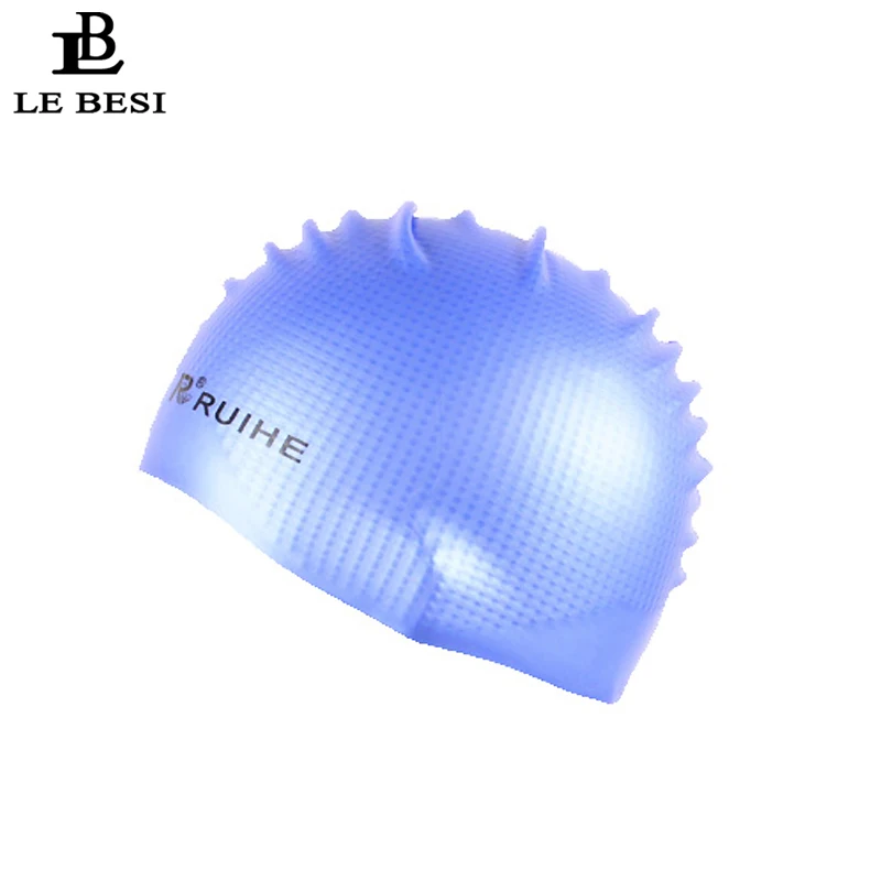 Новинка 2017 женская шапка для плавания LEBESI с пузырьками взрослых эластичная