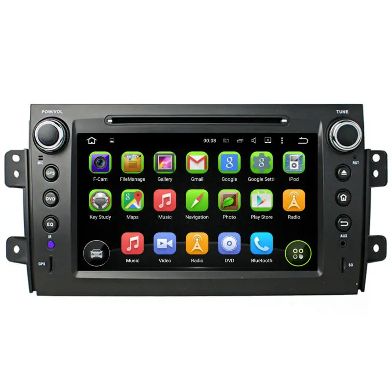 Quad Core Android 5.1 HD 2 din 8 &quotDvd плеер автомобиля для Suzuki SX4 2006 2012 С GPS 3 Г WI FI Bluetooth IPOD