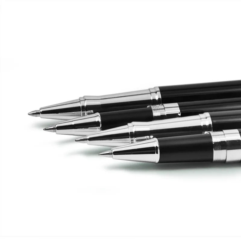 Черная металлическая шариковая ручка для бизнеса подарочная письма бесплатная