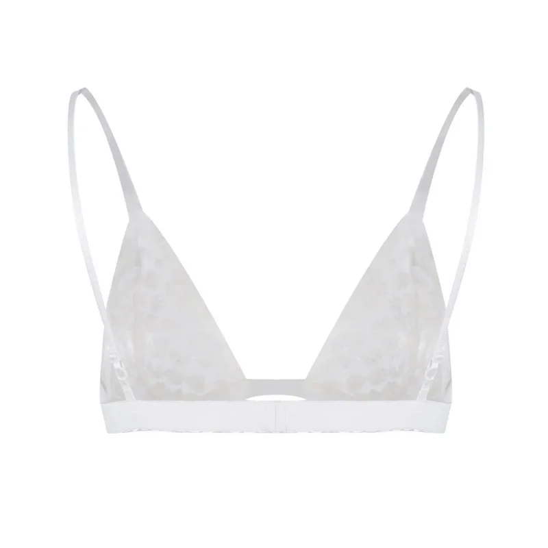 Кружевной бюстгальтер без косточек мягкий Треугольный сексуальное нижнее белье