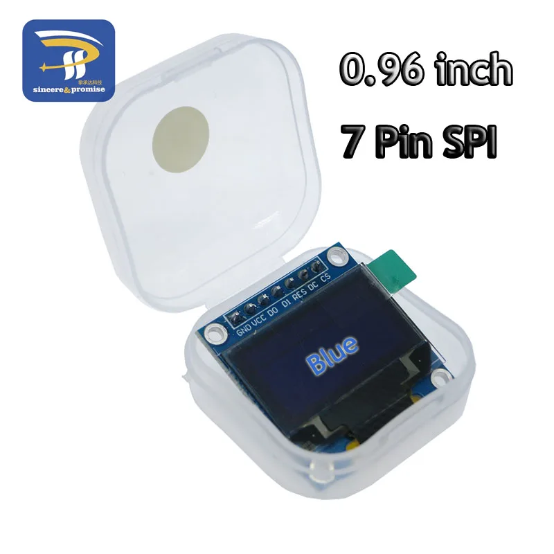 4pin белый желтый синий цвет 0,9" 128X32 OLED дисплей модуль 0,96/1,3 дюйма 128X64 для Arduino 0,96" IIC IEC SPI связь - Цвет: 0.96 7P Blue
