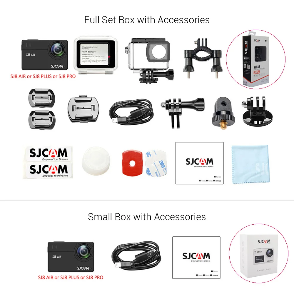 SJCAM SJ8 серия Экшн-камера SJ8 PRO 4K 60fps сенсорный экран с анти-встряхивание wifi 1200 мАч батарея водонепроницаемая Спортивная камера