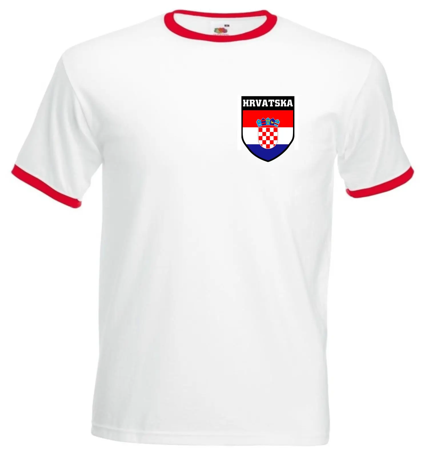 Фирменная мужская футболка 2018 хорватская модная Hrvatska Soccers для футбола Crest Мужская
