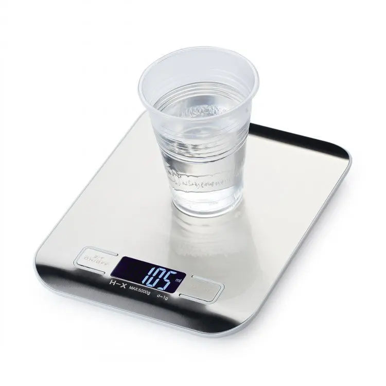 Кухонные цифровые кухонные весы 11lb 5кг из нержавеющей стали платформы