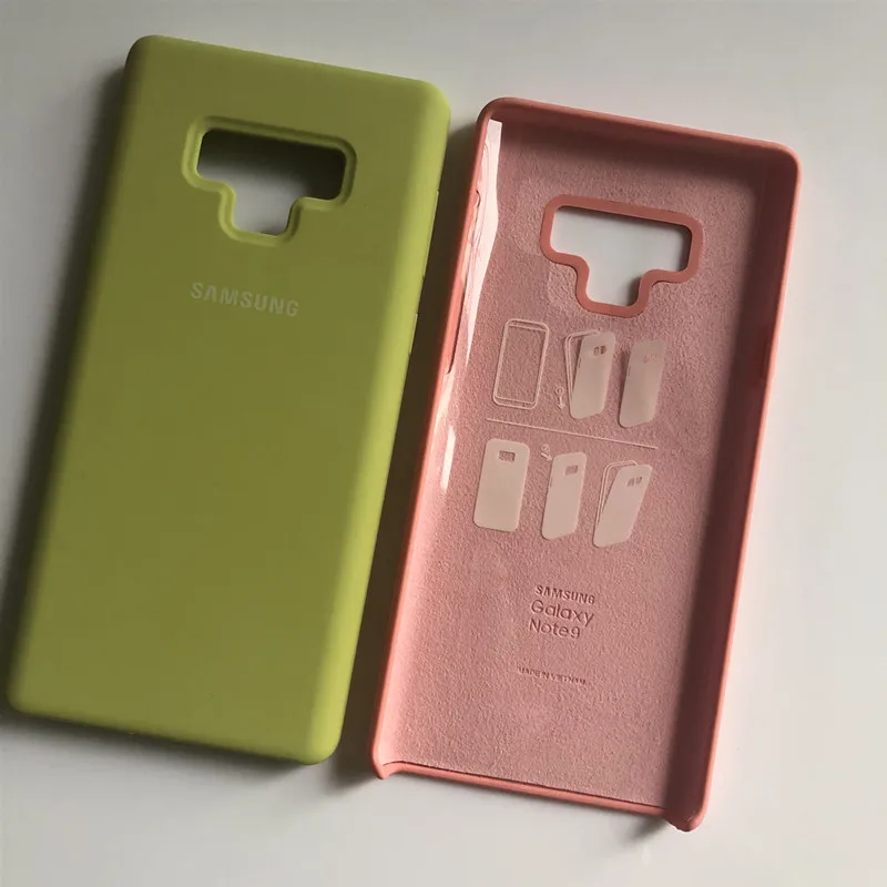 Оригинальный жидкий силиконовый чехол Samsung Galaxy Note 9 шелковистая мягкая на ощупь