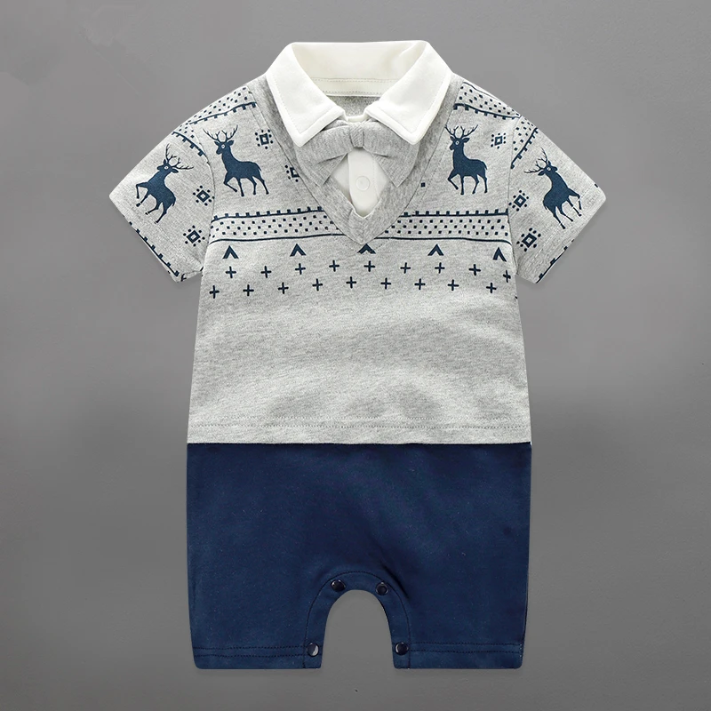 Летний комбинезон для маленьких мальчиков комплект одежды новорожденных